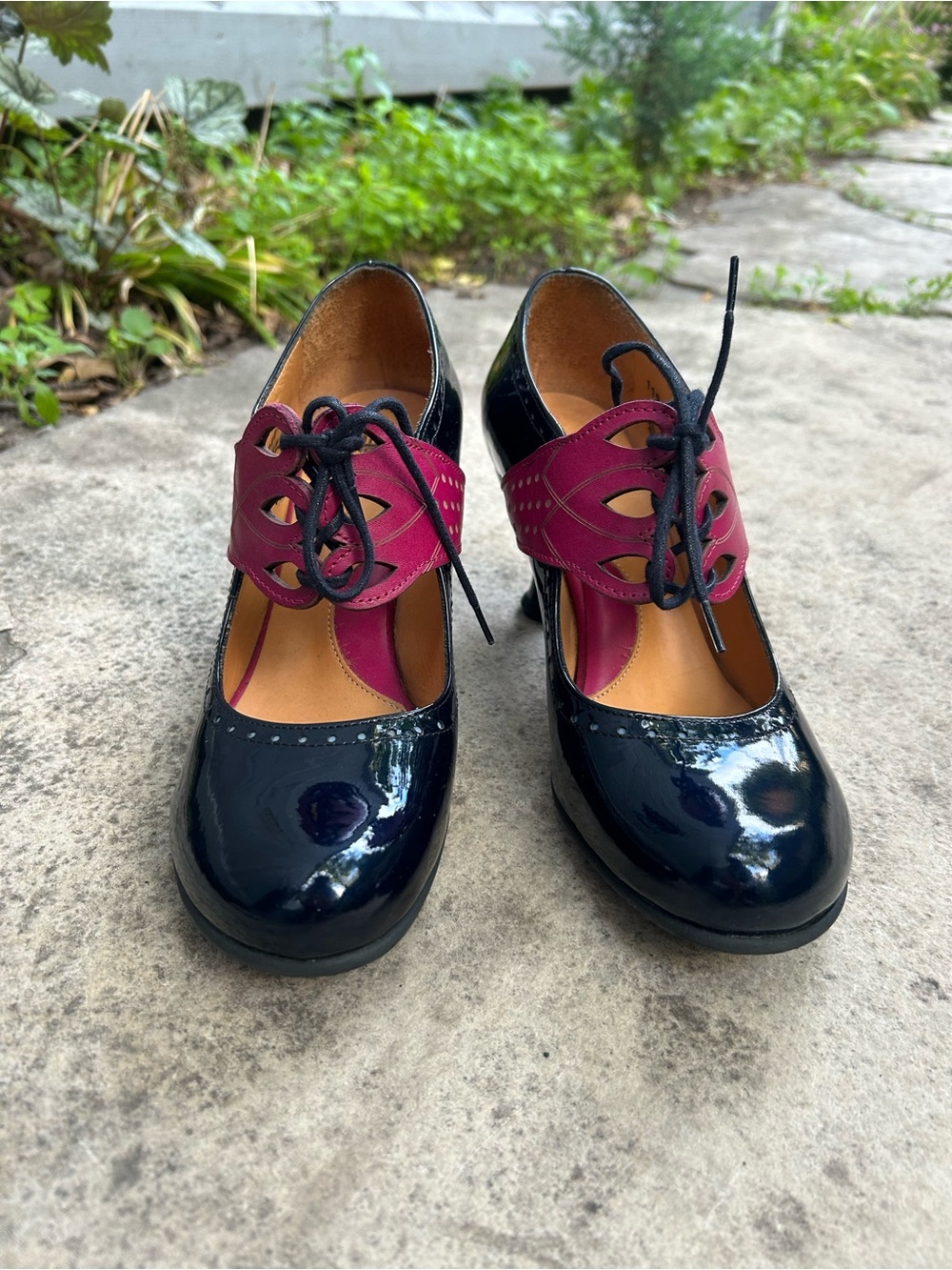 John Fluevog Bellevue Mollie Johnson Lace Up Mary Jane, size 7